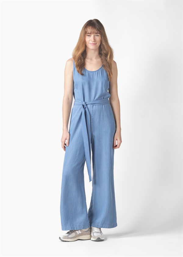 Klitmøller Collective Herdis jumpsuit - Light blue chambrey